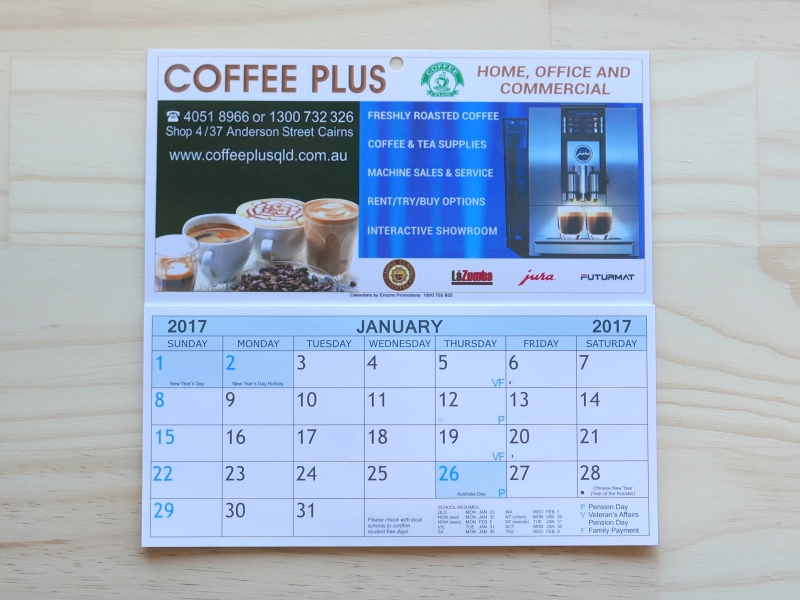 Tent Calendars printing example