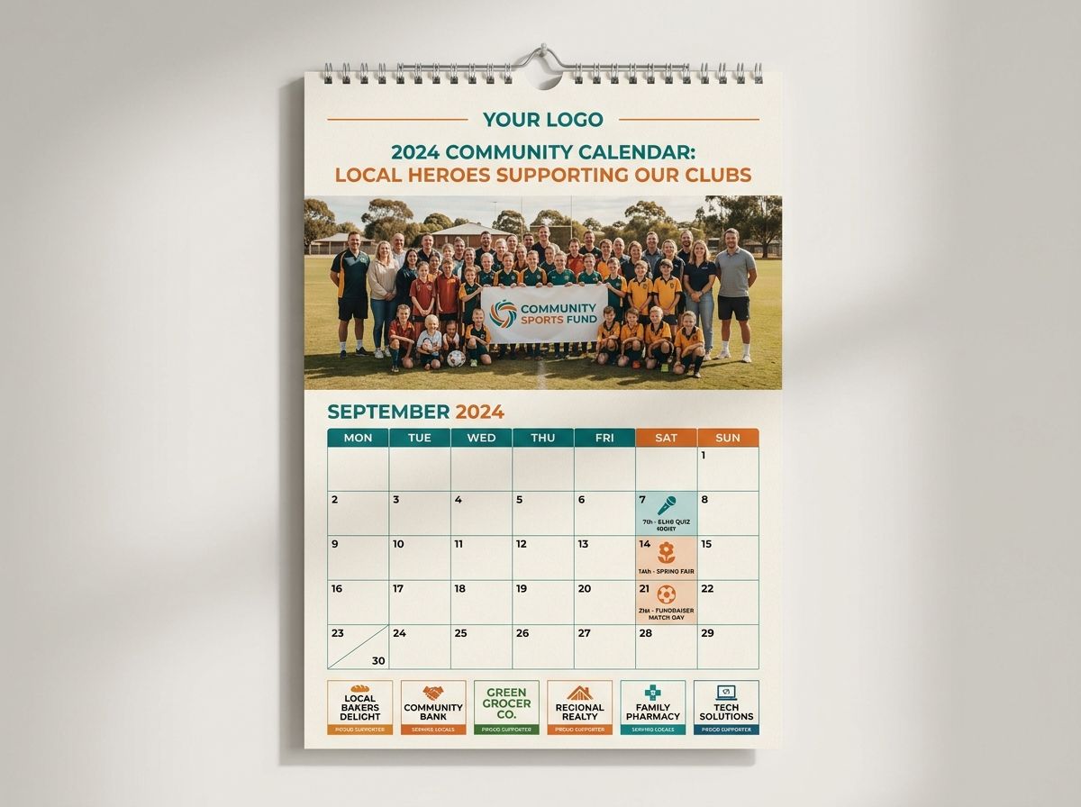Fundraising Calendars printing example